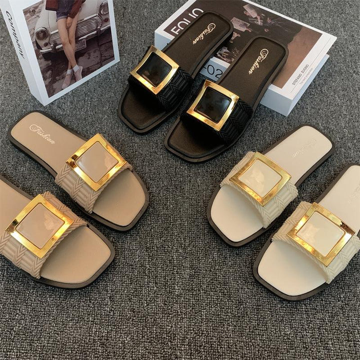 Women's Summer Flat Slippers All - match Casual - Glow Goddess