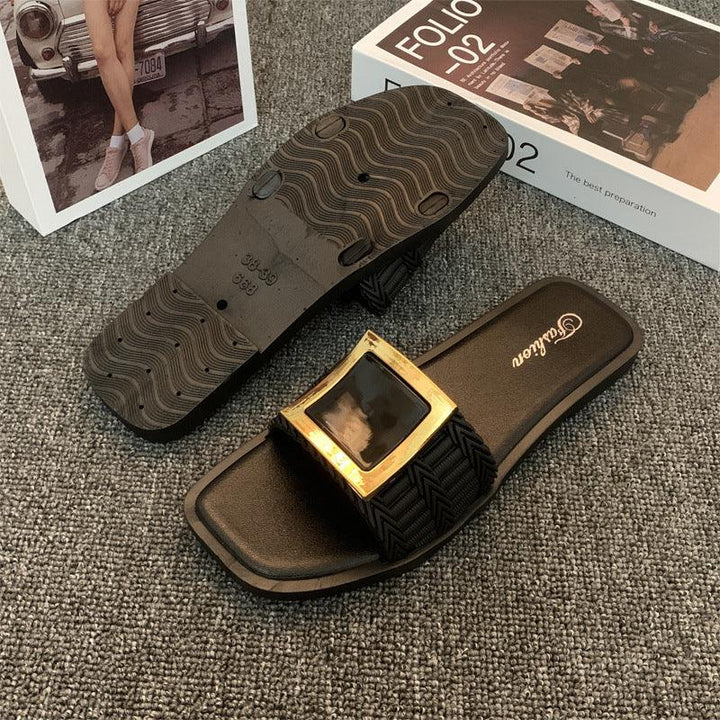 Women's Summer Flat Slippers All - match Casual - Glow Goddess