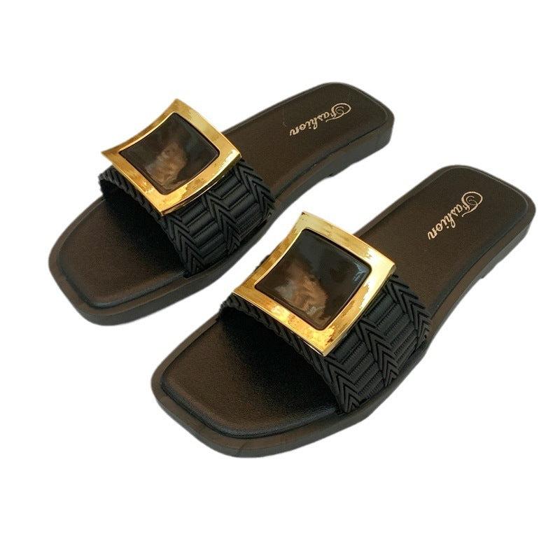 Women's Summer Flat Slippers All - match Casual - Glow Goddess