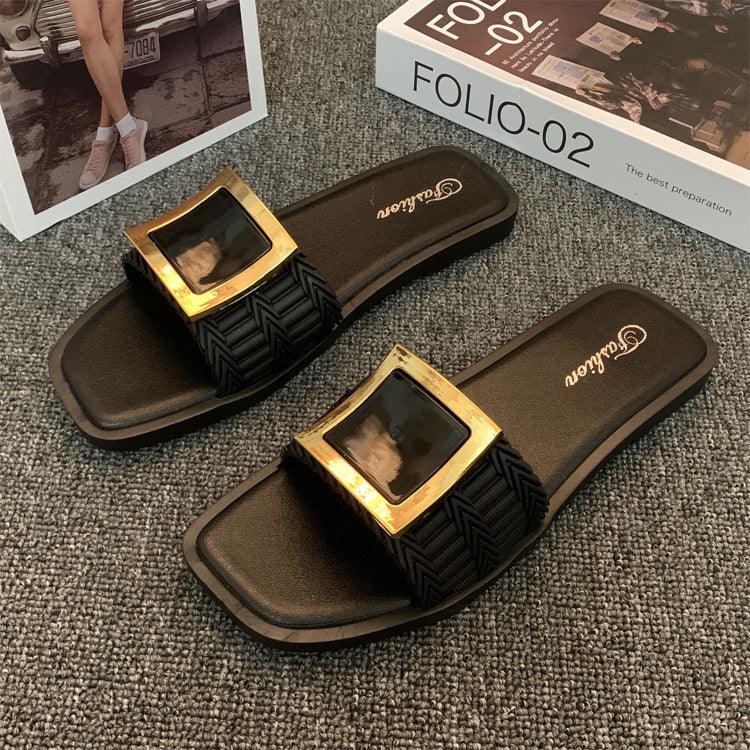 Women's Summer Flat Slippers All - match Casual - Glow Goddess
