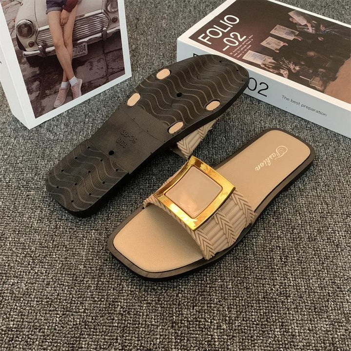 Women's Summer Flat Slippers All - match Casual - Glow Goddess