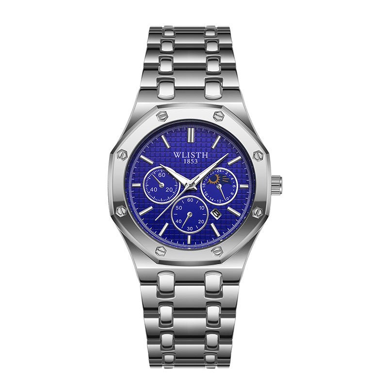 Women's Watch Luminous Steel Strap Calendar - Glow Goddess