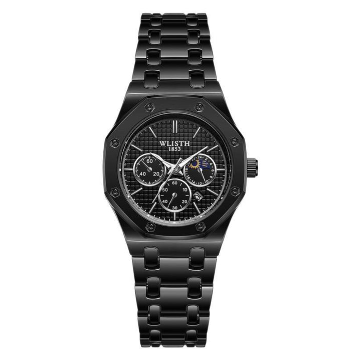 Women's Watch Luminous Steel Strap Calendar - Glow Goddess
