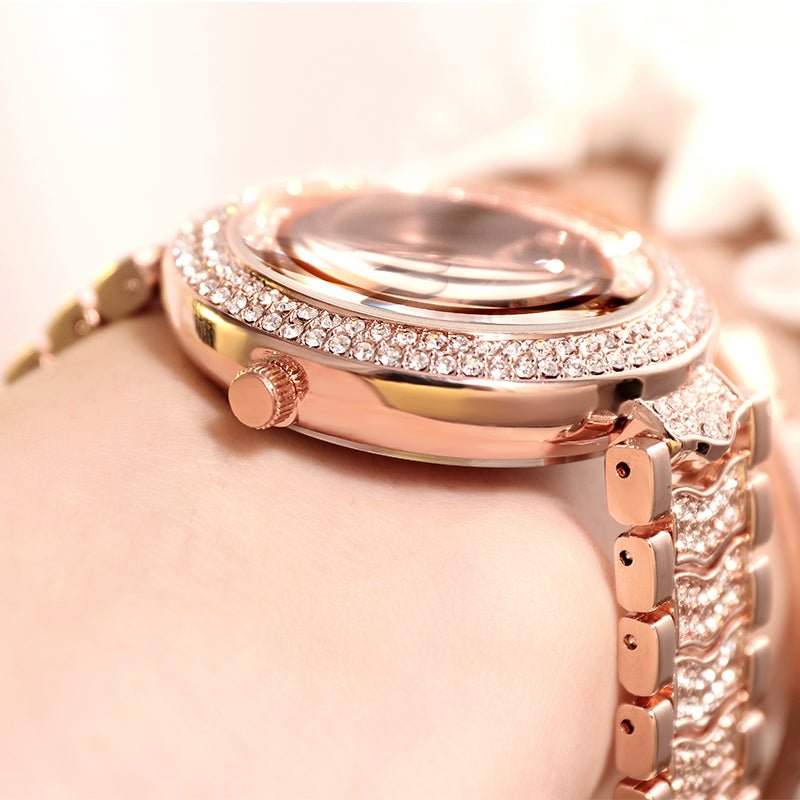 Women's watch with diamond strap - Glow Goddess