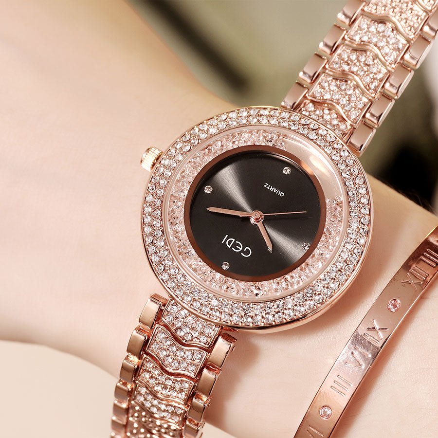 Women's watch with diamond strap - Glow Goddess