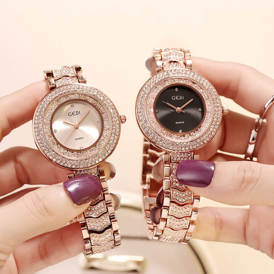 Women's watch with diamond strap - Glow Goddess